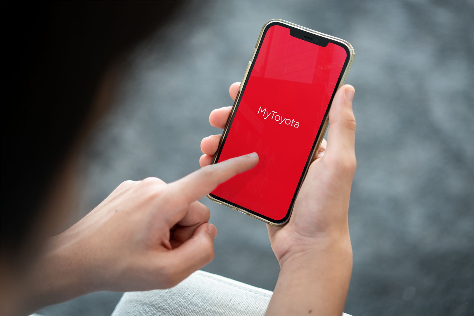 Nutitelefon, milles on MyToyota rakendus