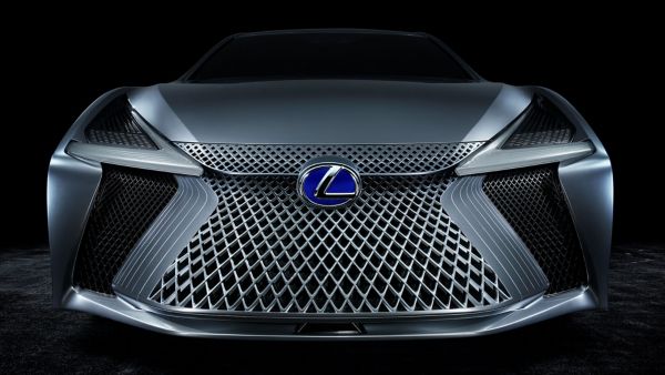 Lexus Premieres LS+ concept car grille close up 